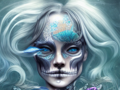 https://tinyurl.com/beautiful-mermaid-skeleton artoftheday digitalart graphic design illustration metaverse nft nft art nftartist nftcollection opensea