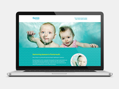 Tiny Tots Splashes responsive swimming ui web website