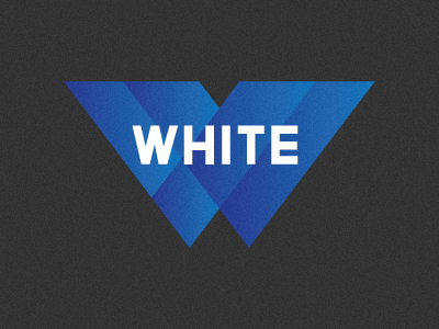 White Logo blue logo design w white