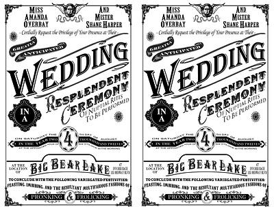 Wedding Invitation for Print design graphic design illustration infographic print design wordart