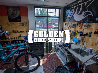 Golden Bike Shop - Outdoor Retailer branding design graphic design illustration illustrator logo logo design photography photoshop vector