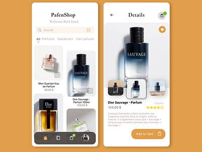 Creative & Morden UI design of E-commerce Mobile Application.