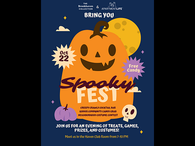 Fall Spookyfest Event Flyer design digital marketing flyer graphic design marketing template