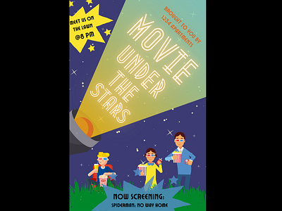 Movie Under the Stars Event Flyer