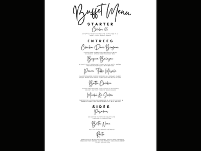 Buffet Menu Graphic