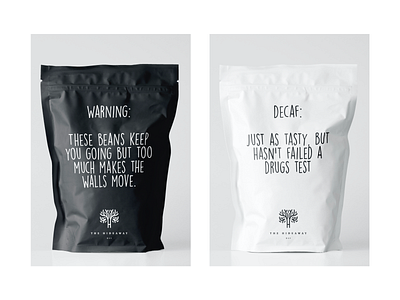 The Hideaway - coffee bar beans brand brand design brand identity branding cafe coffee decaf design identity typographic typography