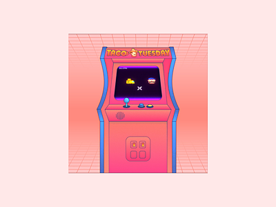 Taco Tuesday animation aftereffects animated animation animation 2d animation design arcade arcade game design illustration retro taco video