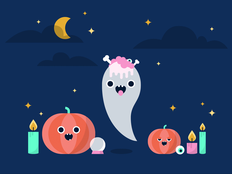 halloween brain candle ghost halloween moon pumpkin scary star