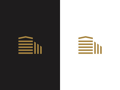 GAiNVEST architecture developer dribbble elegant gain gold investment logo luxury realestate signet