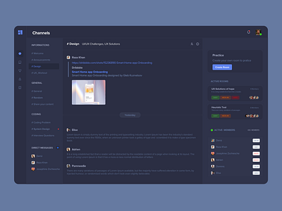 Office Team Chat application branding chat dashboard dashboard ui design team chat ui uidesign uiux ux ui visual design