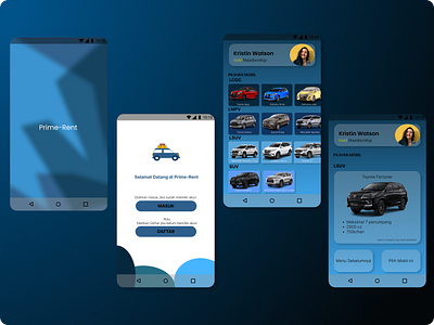 Android UI Car Rent car design mobileapp ui