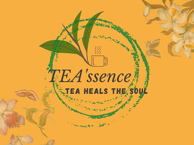 Tea'ssence butterfly green heal nature orchids soul tea yellow