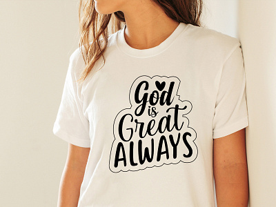 Typography T-Shirt Design allah always beach shirt branding custom design fasion god graphic design great illustration letter print shirt text tshirt typography unique