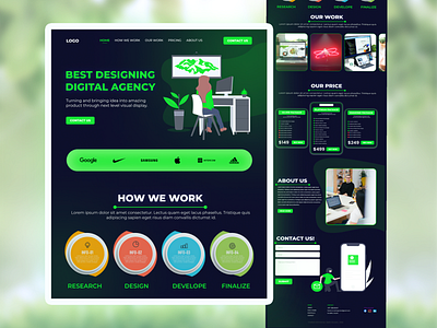 Design Agency - Landing page - Concept Design