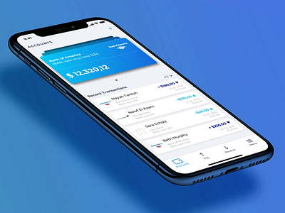 Banking App Interaction animation app bank banking banking app iphone ui ux