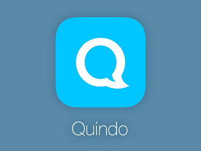 Quindo Logo & App Icon app flat icon ios 7 iphone logo q quindo speech bubble
