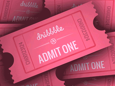 4x dribbble invites [GIF] animation draft dribbble gif invited ticket