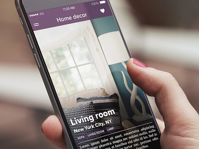 Home Decorating Magazine App app article clean decorating house ios iphone magazine ui ux