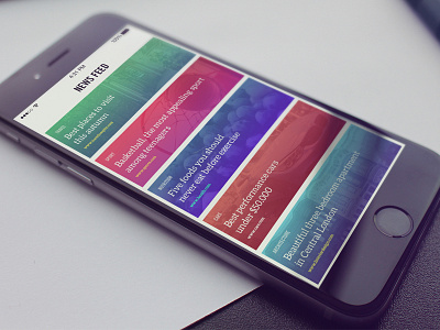 News App app clean design interaction ios iphone news ui ux