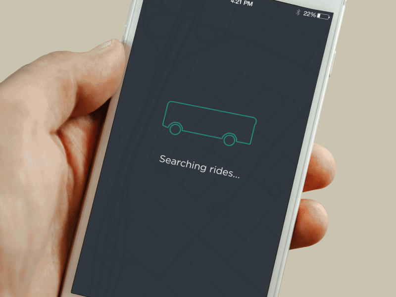 Search animation animation app bike bus car gif ios loading search transit transportation