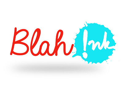 Blahink Logo color design logo typography