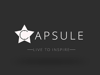 Capsule color design logo typography