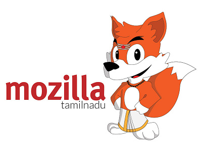 Mascot Logo color design fox logo mascot mozilla typography