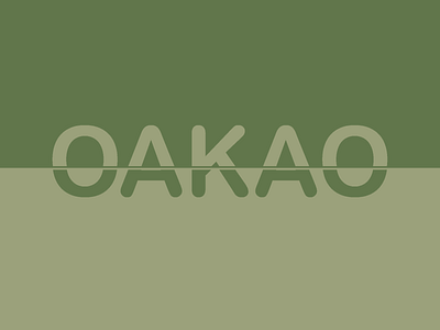 OAKAO Fashion Brand Wordmark dailylogochallenge design dribble graphic design illustration logo vector