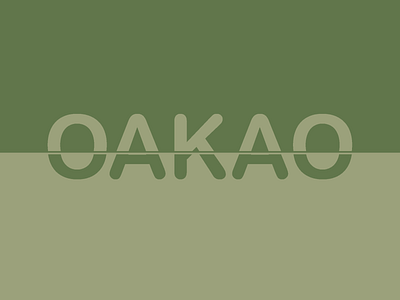 OAKAO Fashion Brand Wordmark