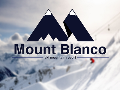 Ski mountain logo