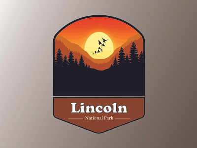 Lincoln National Park dailylogo dailylogochallenge design dribble graphic design illustration logo vector