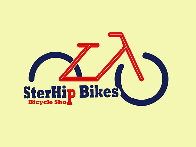 SterHip Bikes Bicycle Shop dailylogo dailylogochallenge design dribble graphic design illustration logo vector