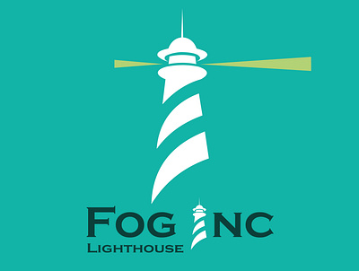 Fog Inc Lighthouse dailylogo dailylogochallenge design dribble graphic design illustration logo vector