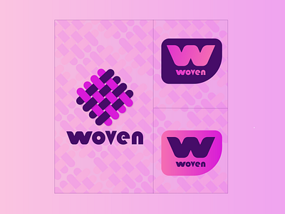 woven logo dailylogo dailylogochallenge design dribble graphic design illustration logo vector