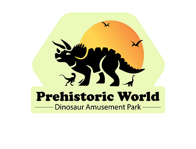 Dinosaur Amusement Park dailylogo dailylogochallenge design dribble graphic design illustration logo vector