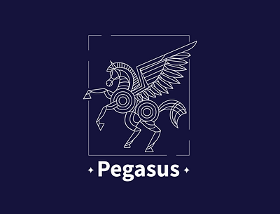 Pegasus Architectural Firm logo dailylogo dailylogochallenge design dribble graphic design illustration logo vector