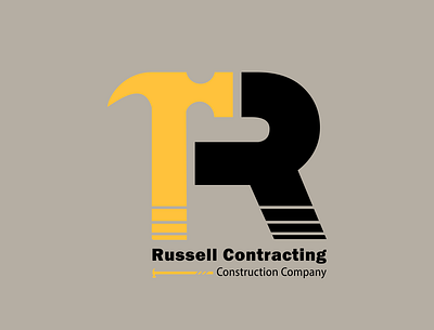 Russell Contracting Construction Company dailylogo dailylogochallenge design dribble graphic design illustration logo vector