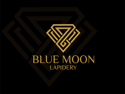 Blue Moon Lapidary branding design graphic design illustration logo logo design motion graphics typography vector