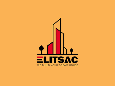 ELITSAC Construction Company 3d branding design graphic design illustration logo logo design motion graphics typography vector