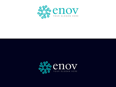 enov company logo design