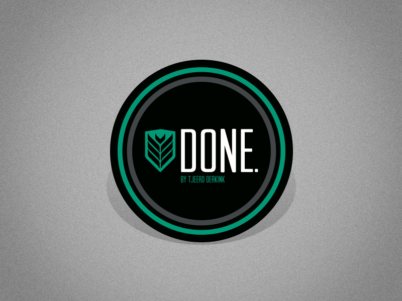 Done. logo v2 logo emblem shield water bird feather arrow