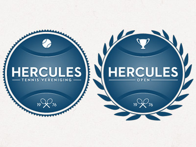 Hercules Tennis Club logo (follow up) championship classic club logo sports tennis vereniging