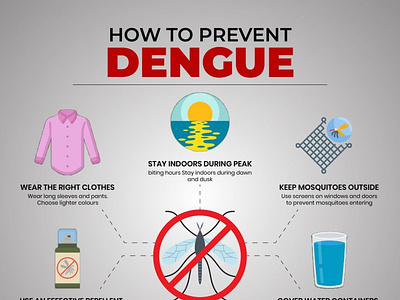 Dengue Prevention Post (Health Social Media Post) branding dengue dengue awareness dengue prevention design graphic design graphic post health post mosquito social media social media design social media post ui vector