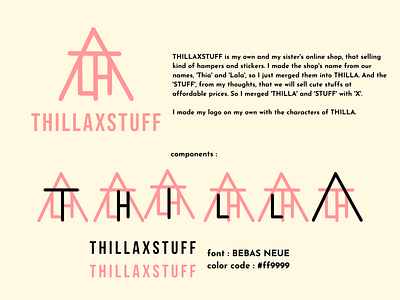 Logo THILLAXSTUFF branding design graphic design illustration logo typography ui ux vector website