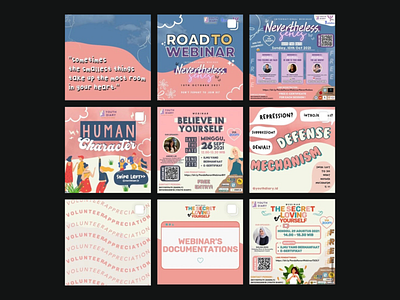 Youth Diary Feeds (IG : @youthdiary.id) design by me branding design feeds graphic design illustration instagram logo typography ui ux vector website