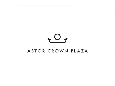 Mock Logo For Astor Crown Plaza hotel identity logo