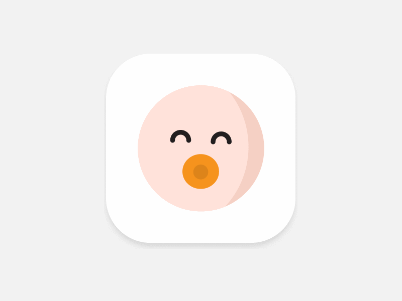 App icon for LittleDot 👶 app icon app identity baby clean ios kids little dot minimal parenting