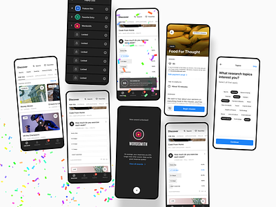 Personalization & Engagement android app awards cards design system discover dscout favorites ios mobile poll polling polls research researcher rewards scout tags topics trophy case