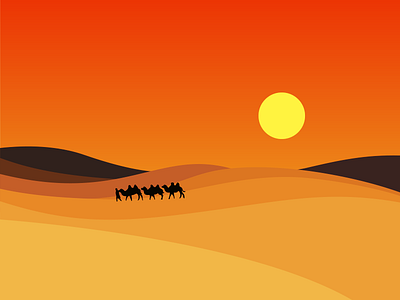 Desert design illustration