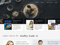 Healthy Lifestyle Website by Denny Kurniawan on Dribbble